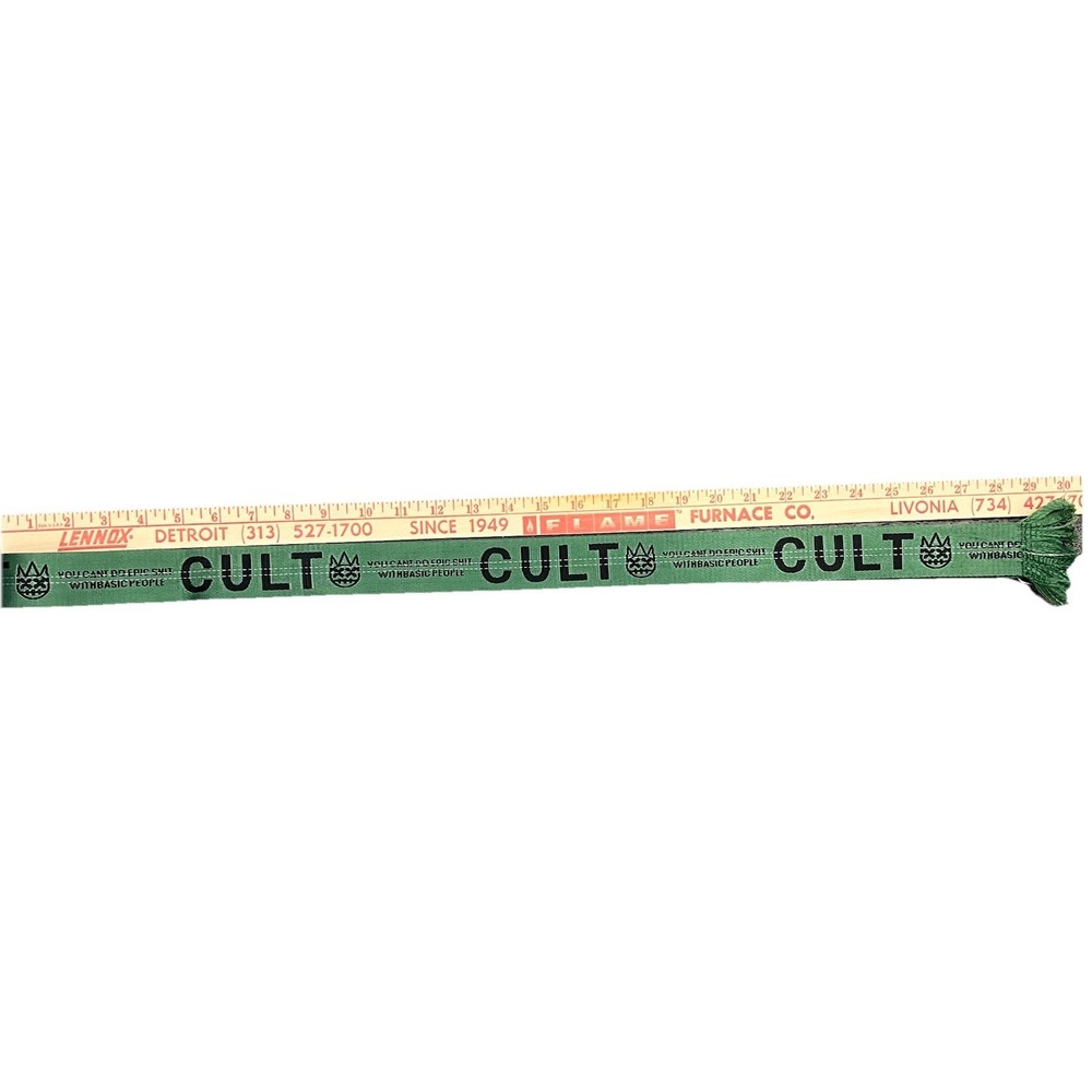 Cult Of Individuality Belt You Cant Do Epic Sh*t With Basic People Green Black - Picture 7 of 8